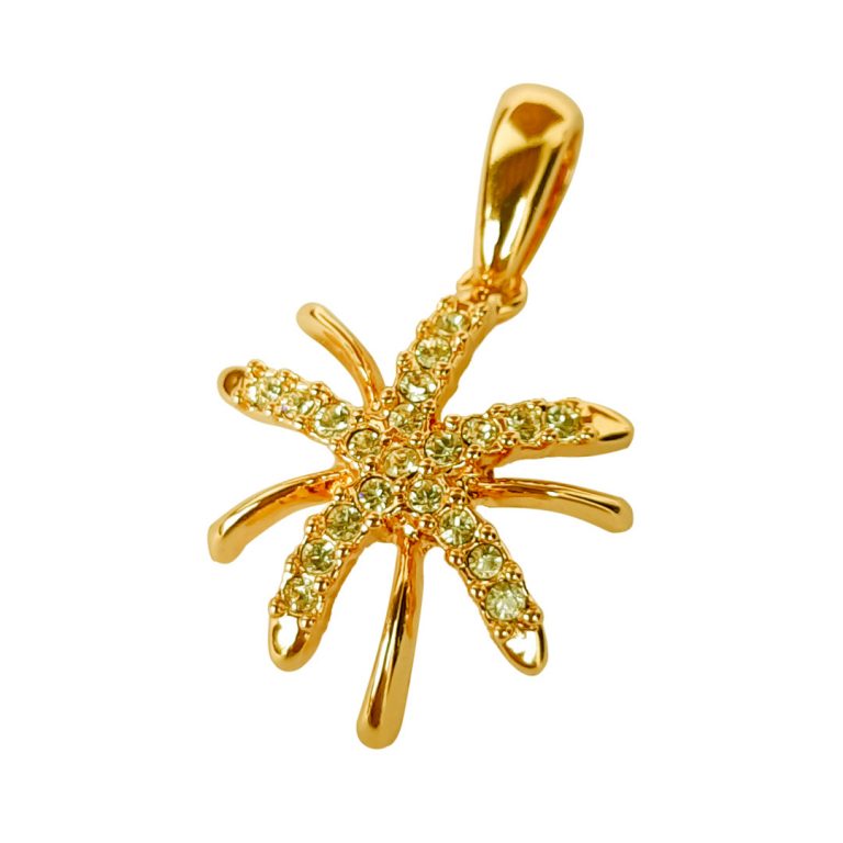 Stone Flower Small Pendant (GN)