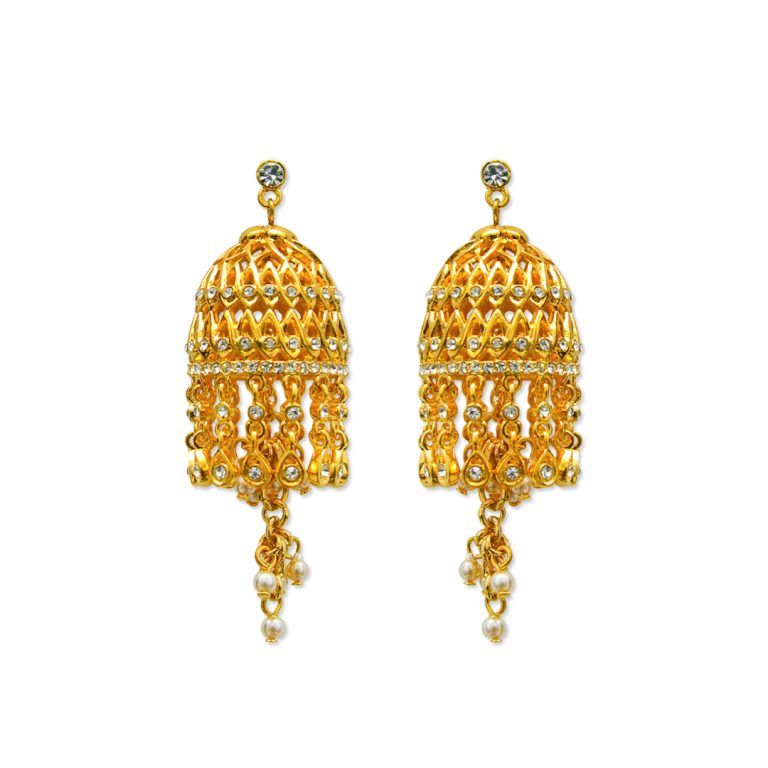 Pearl Tassel Long Earring (BK)
