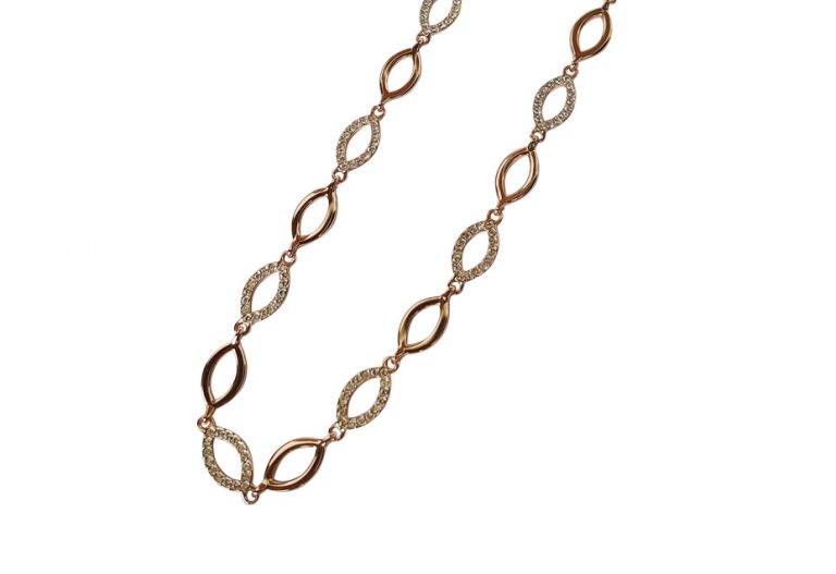 Stone Hoop Necklace Set