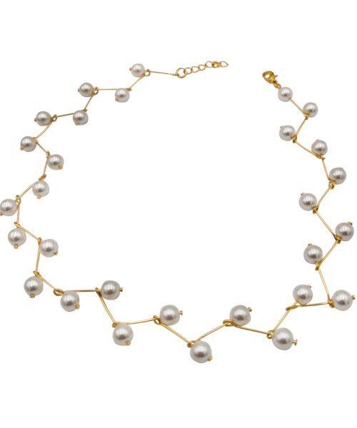 Simple Style Pearl Necklace
