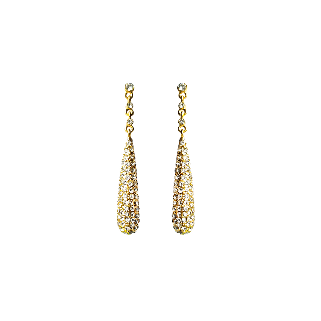 Long Stone Teardrop Earring (SH)