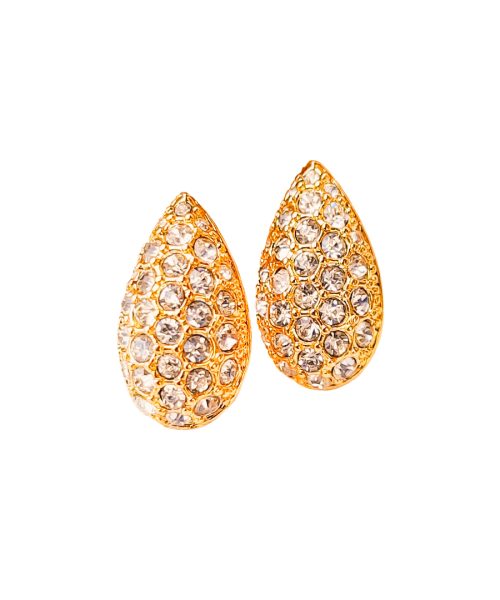 Long Teardrop Stud Earring