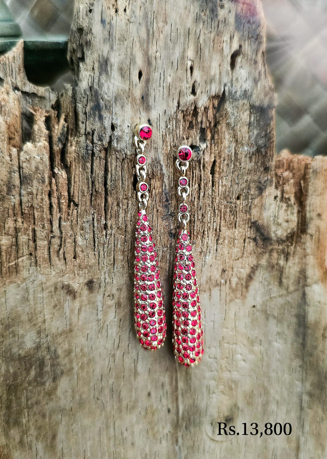 Long Stone Teardrop Earring (SH) - Image 7