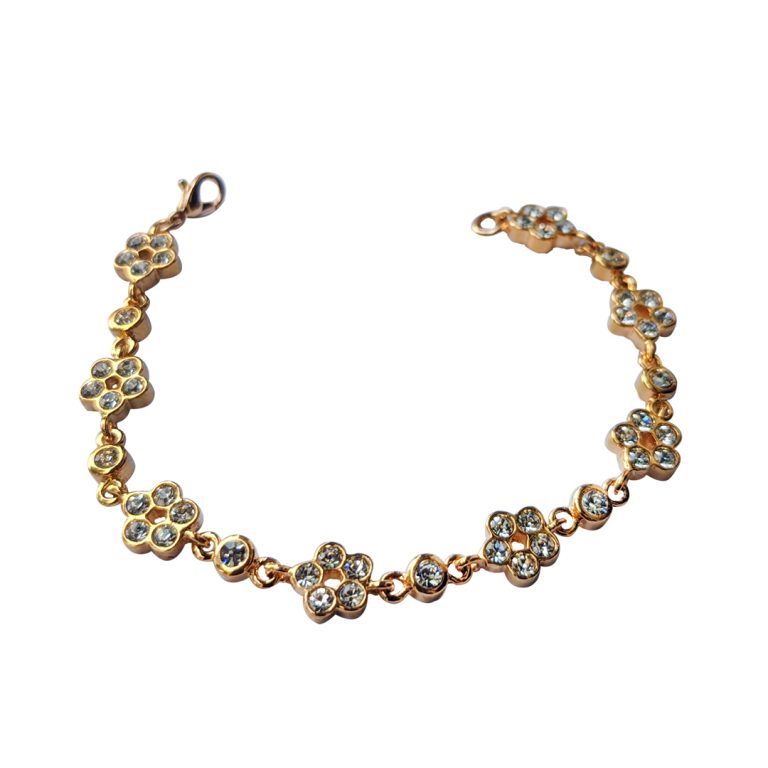 Flowery Bracelet With White Stones / Offer