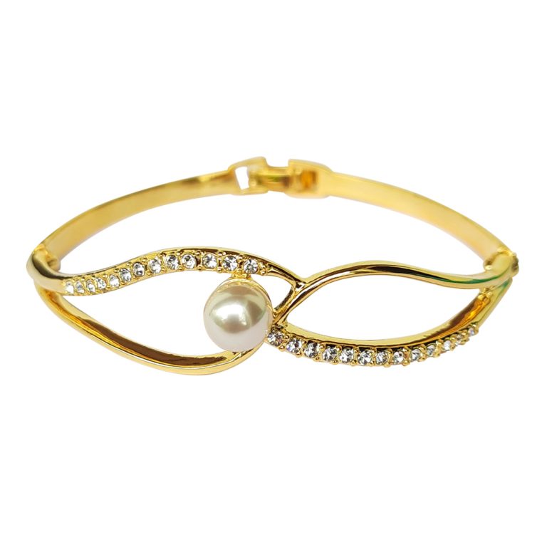 Middle Single Pearl Bangle