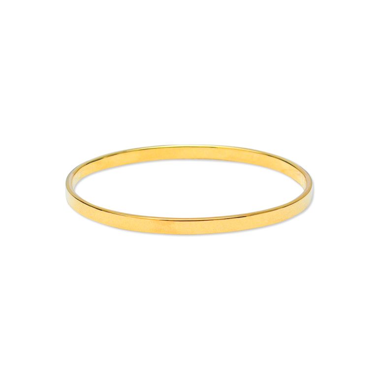 Plain Gold Flat Bangles