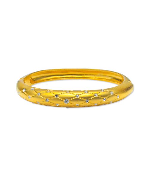 Matte Finished Diamond Cut Bangle - Offer