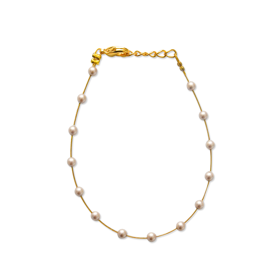 Swarovski Pearl Stop Wire Bracelet
