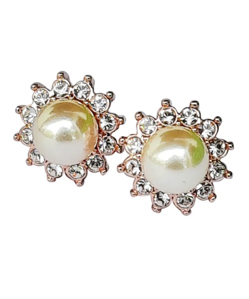 Flowery Pearl Stud