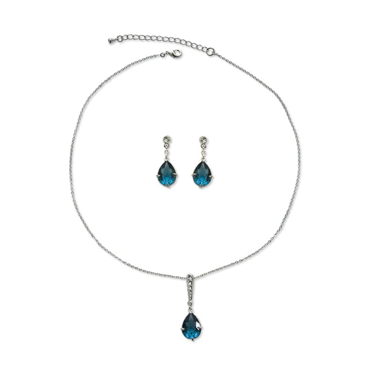 Dew Drop Pendant Necklace Set