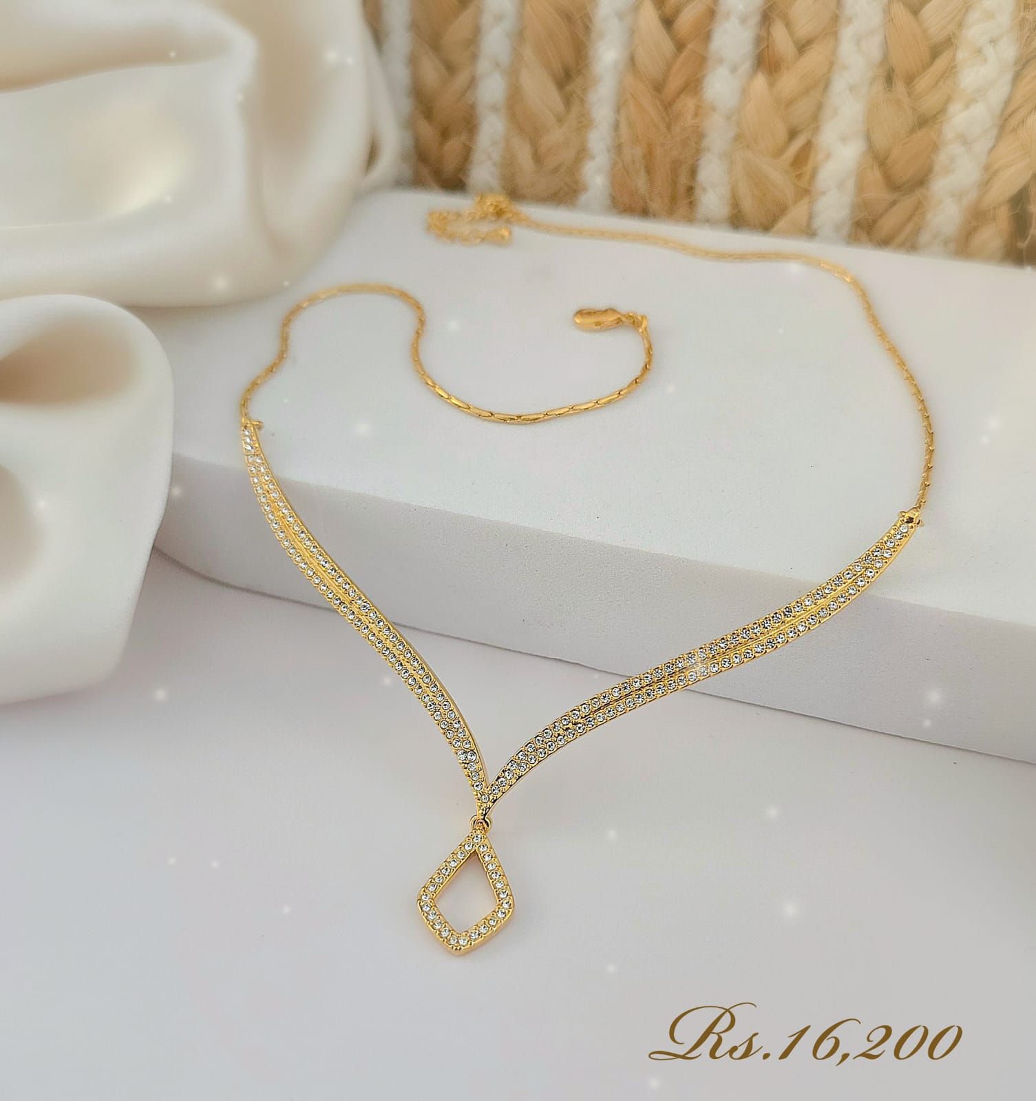 Vintage Diamond Necklace - Image 8