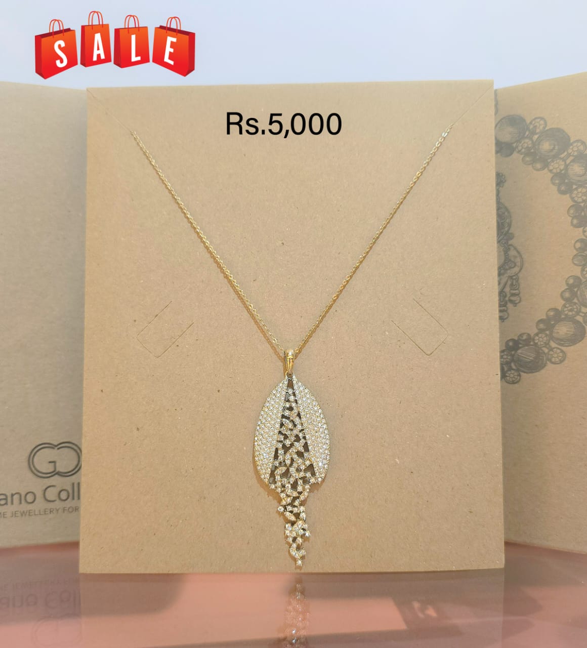 Long Stone Pendant Necklace - Offer