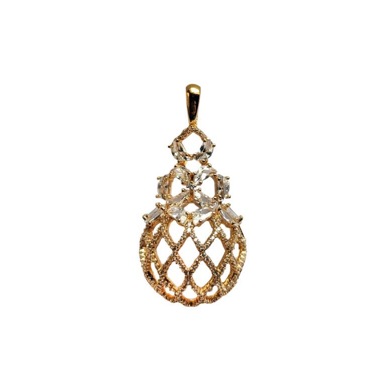 White Stone Chandelier Pendant