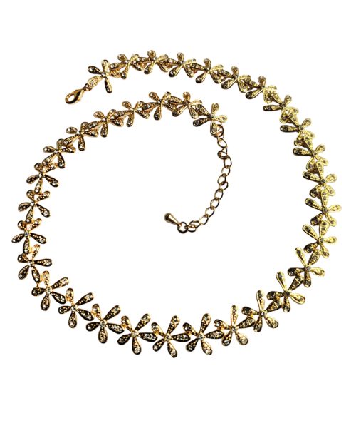 Five Petal Flower Necklace