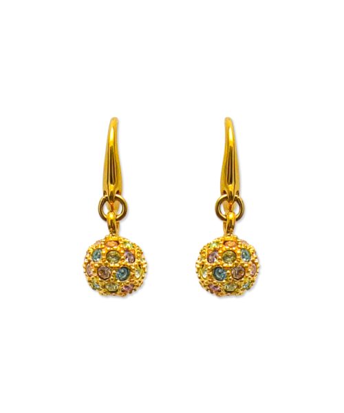 Stone Ball Drop Earring