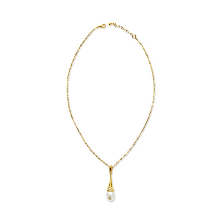 Pearl Hanging Pendant Necklace (B)