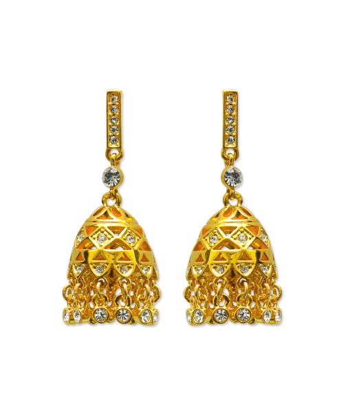 Pearl & Stone Tassel  Earring (P)