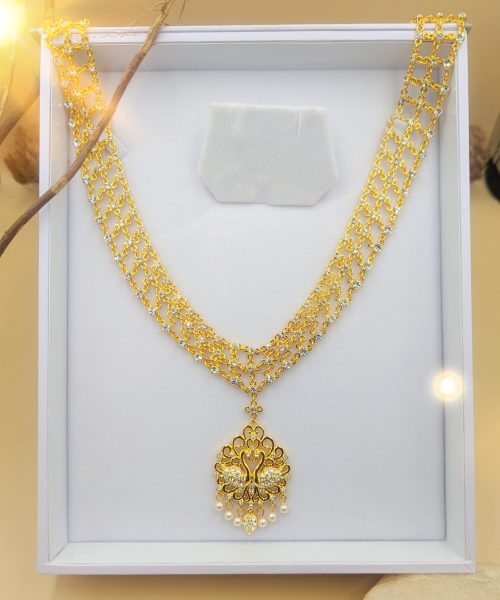 Classic Stone Choker With Hansaputtuwa Necklace (W)