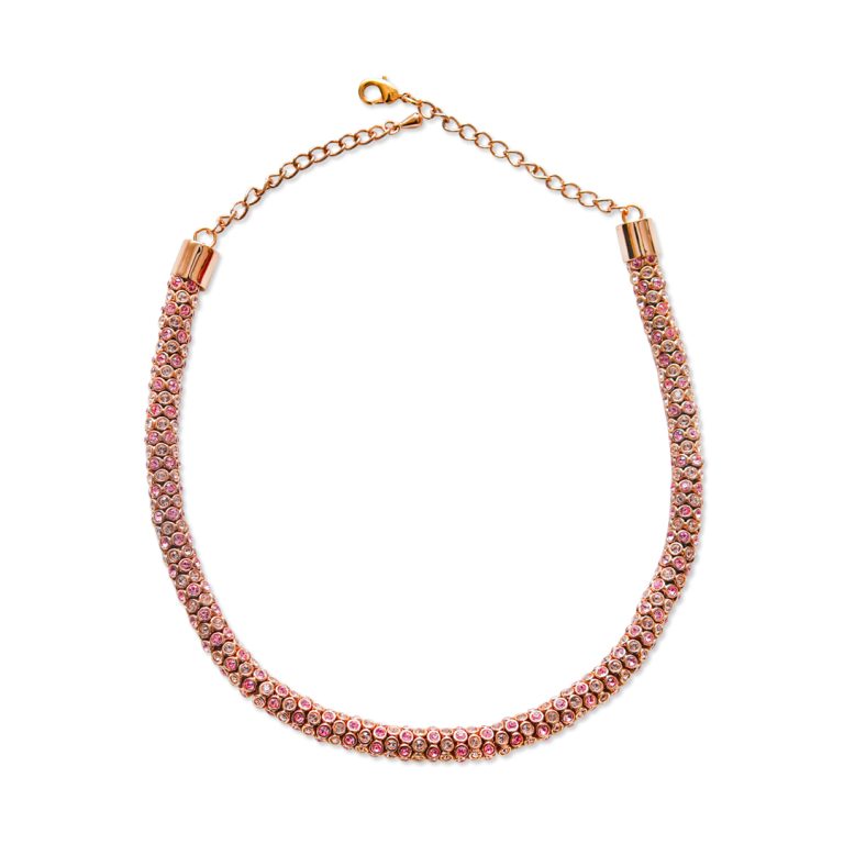 Sparkle Broad Tube Necklace (Roll)