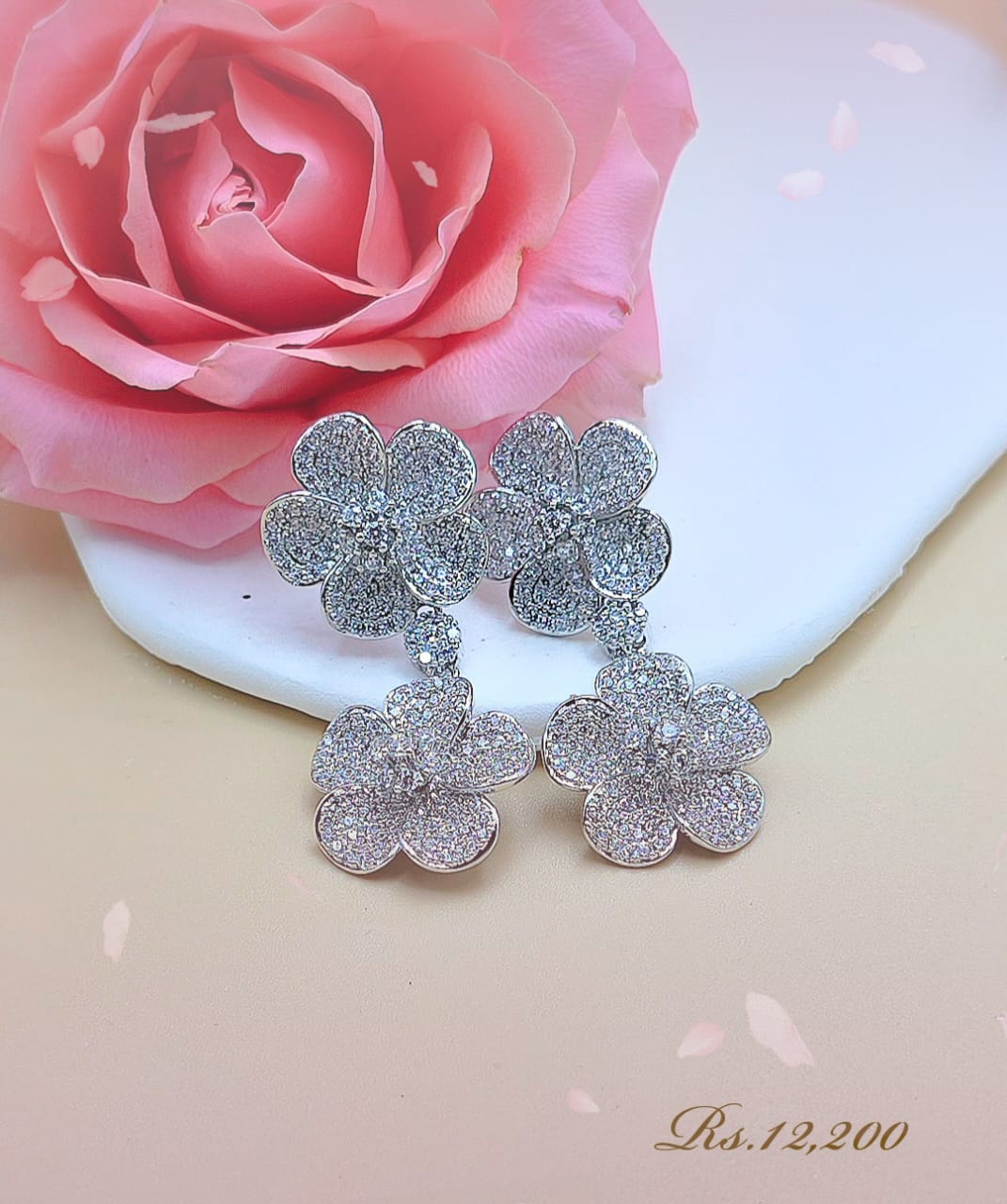Five Petal Flower Earring - Image 6