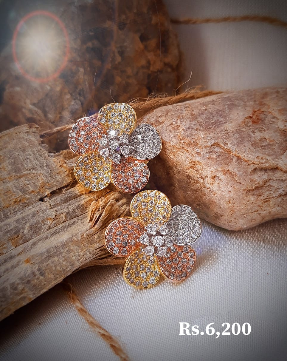 Five Petal Flower Earring - Image 8