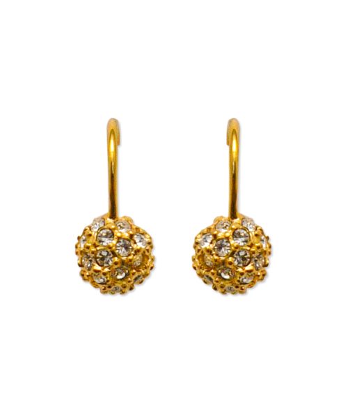 Stone Ball Hook Earring