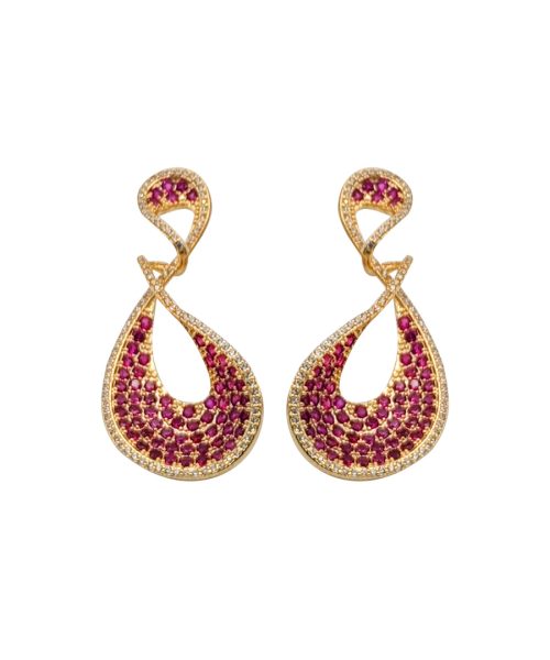 Trendy Wear Stone Hanging Earrings