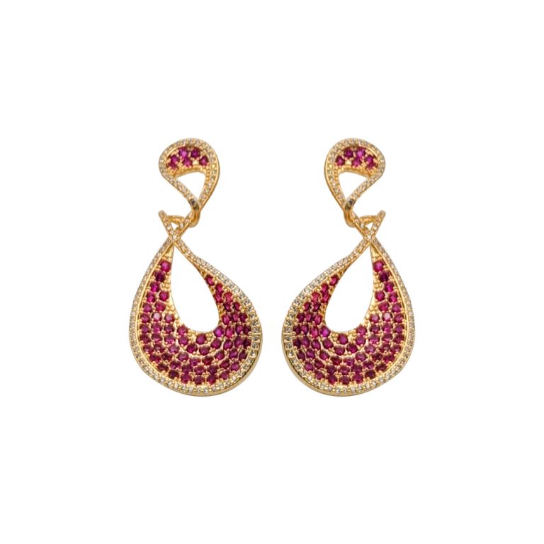 Trendy Wear Stone Hanging Earrings