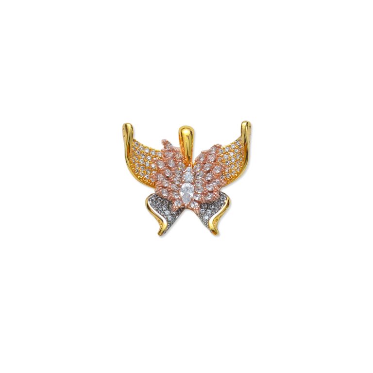 Butterfly Pendant ( Tricolour / Rose Gold /Gold / Silver )