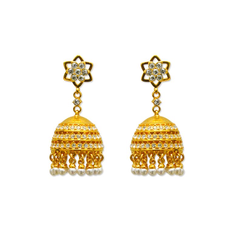 Flower Stud Classic Tassel Earring