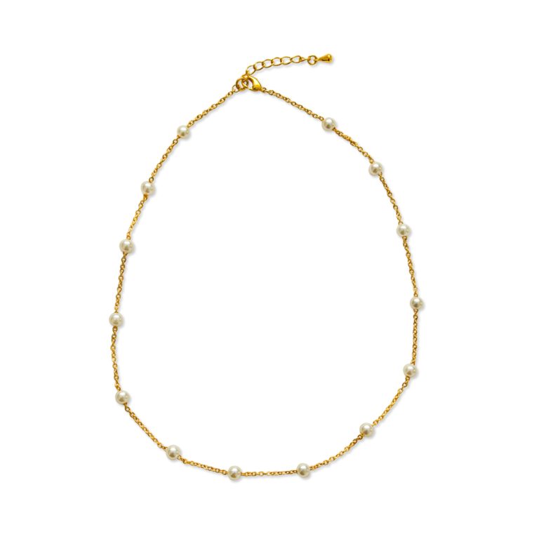 Chain & Pearl Necklace