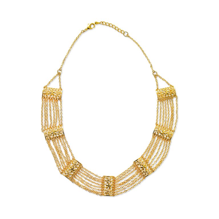 Metal Chain Mesh Necklace