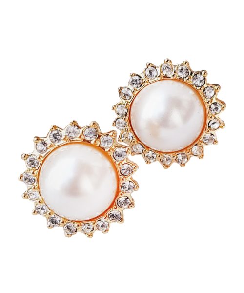 Flowery Pearl Stud (N)
