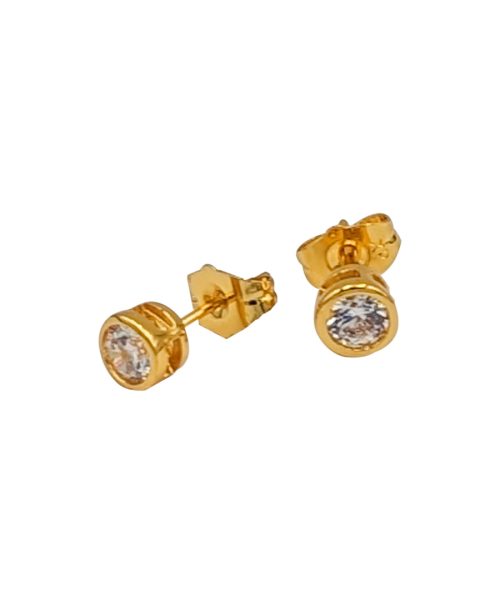Signature Stone Stud Earring