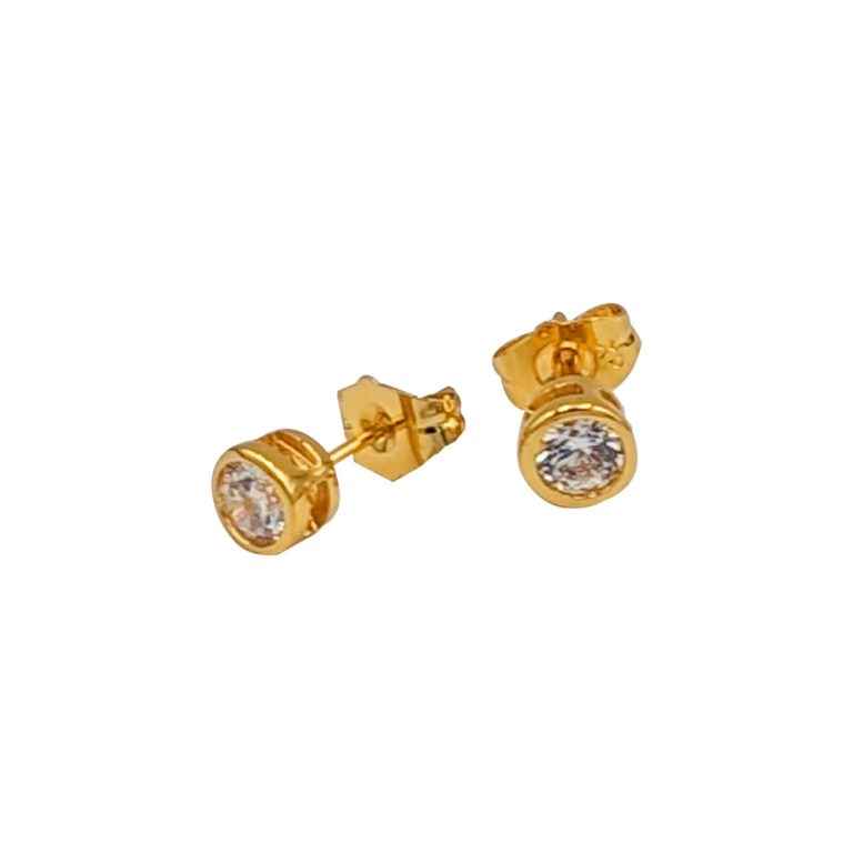 Signature Stone Stud Earring