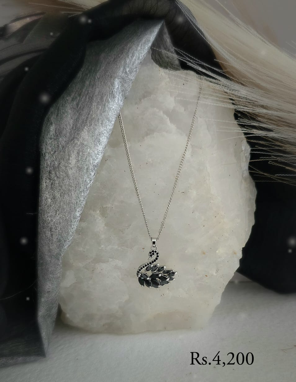 Swan Pendant Necklace Set - Image 19