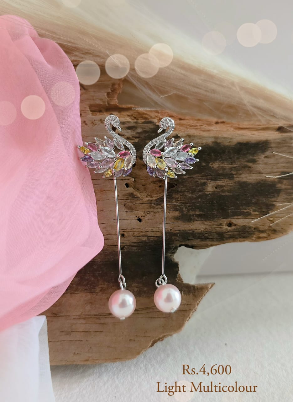 Swan Earring With Pearl Drop - Image 16