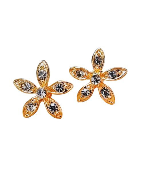 Small Five Petal Flower Earring