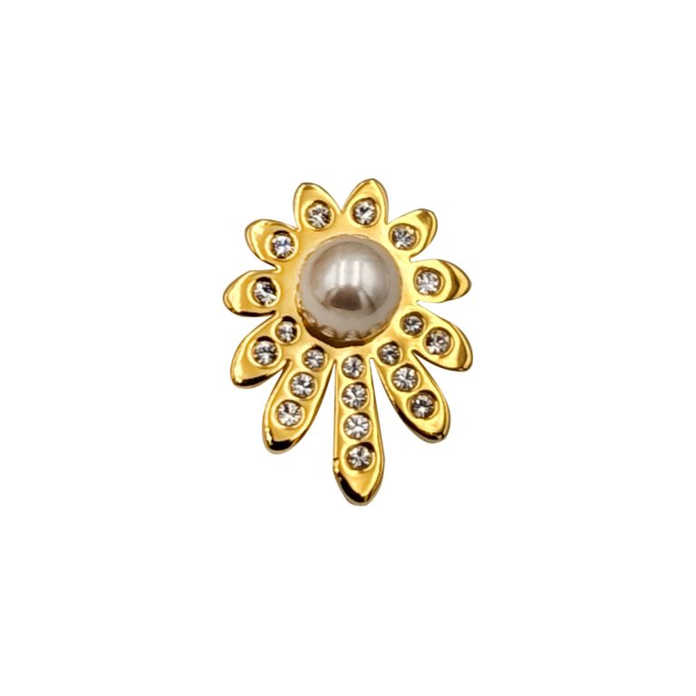 Starburst Flower Pearl Pendant