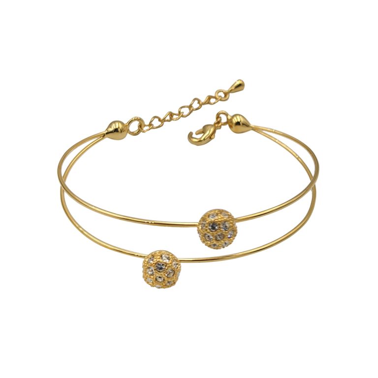 Half Open Ball Bangle With Lock