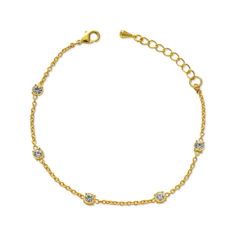 Thin Chain Stone Bracelet