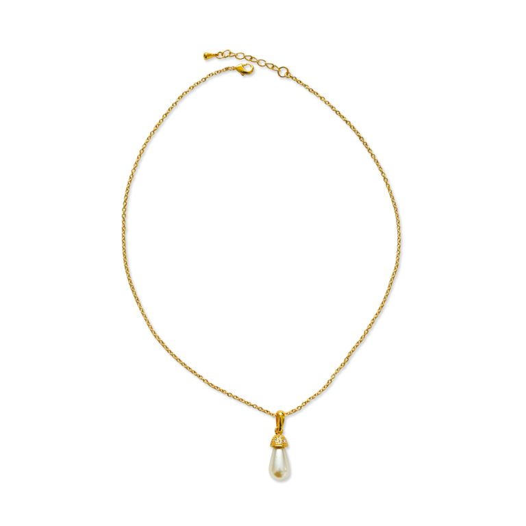 Pearl Teardrop Necklace Set