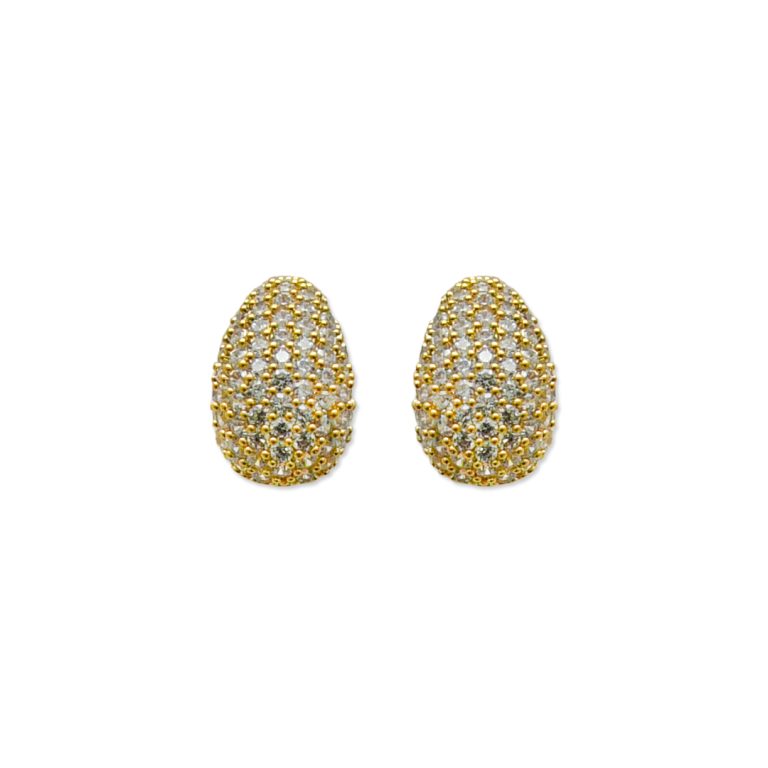 Fancy Aesthetic Oval Stone Earring