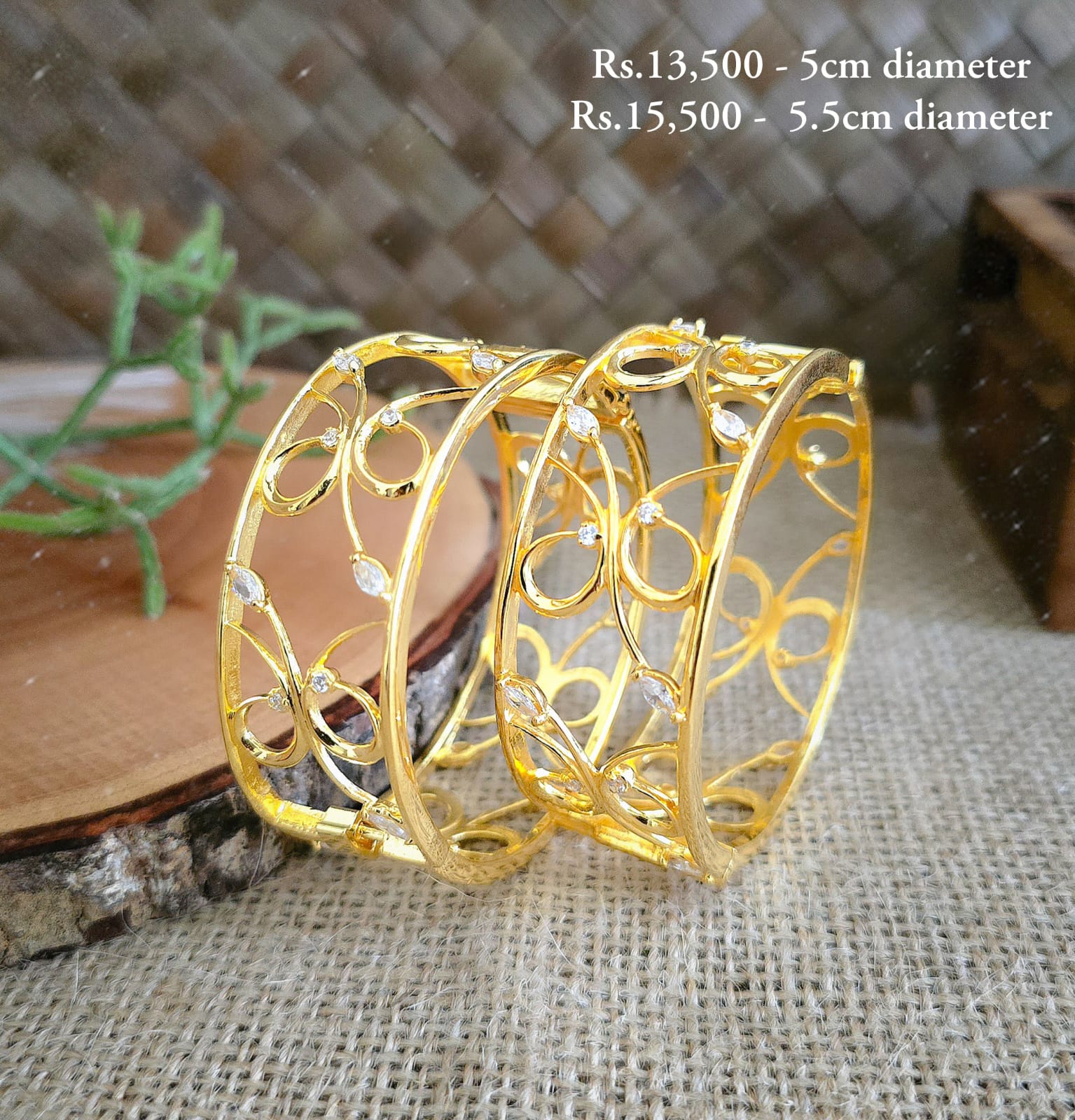 Floral Broad Bangle - Image 7