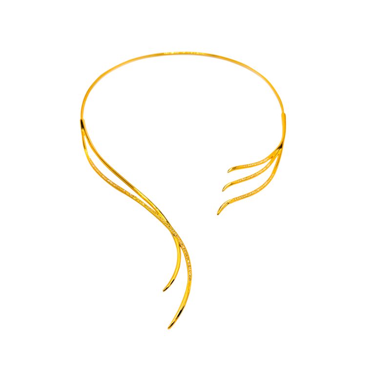 Avant Garde Allure Front Open Necklace