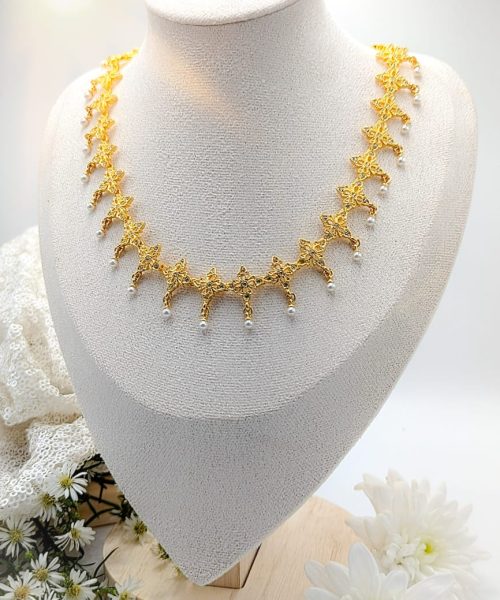 Vintage Grace Pearl Dangling Necklace