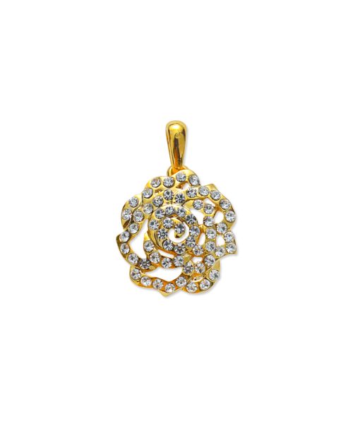 Gold Stone Rose Pendant-Offer