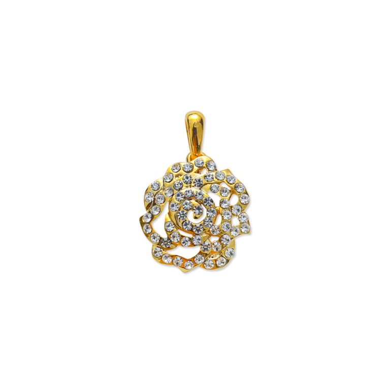 Gold Stone Rose Pendant-Offer