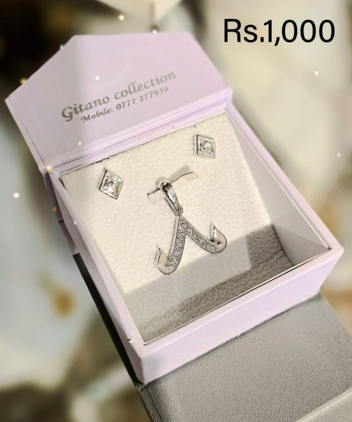 Silver Beard Stone Pendant Set-Offer