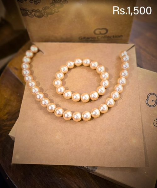 Pearl Necklace & Bracelet Gift Pack-Offer